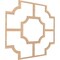 Ekena Millwork 33W x 33H x 14T Small Bradley Decorative Fretwork Wood Ceiling Panels, Hickory CELW33X33X0250BRDHI - alternate 2